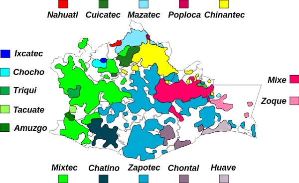 Ubicación geográfica de los Zapotecas
